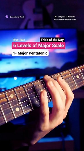 Comment your Major Scale Level! Tab, notation, midi & GPX on Patreon 📚 👉Support my content & get instant acces to 150 licks, tabs and tutorials on www.patreon.com/davidovejero #guitarsolo #riffwars #leadguitar #instaguitar #guitarplayer #guitarist #guitarmusic #lickwars #guitarsecret #guitarlesson #guitartips #guitarteacher #guitarlicks #guitartab #guitartabs #guitars #guitarsdaily #guitarra #fusion #funk #jazz #do_jazz | David Ovejero