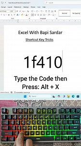 Create a Goat 🐐 emoji easily in Microsoft Word using shortcut keys! 🖥️✨ No need to search emojis—just use simple keyboard shortcuts and insert the goat emoji instantly. Perfect for documents, notes, or fun text editing. Boost your productivity with smart MS Word tricks! 🚀 Hashtags: #MicrosoftWord #GoatEmoji #EmojiShortcut #WordTips #KeyboardShortcuts #MSWordTricks #ComputerShortcuts #OfficeTips #ProductivityHacks #LearnMSWord | Bapi Sardar
