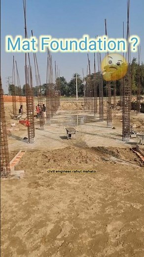 Mat Foundation | Types of Foundation ✨🔥 | #civilengineerrahulmahato #shorts