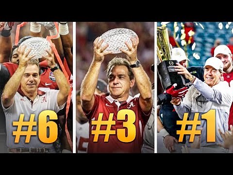 Ranking every Nick Saban National Championship Winning team at Alabama