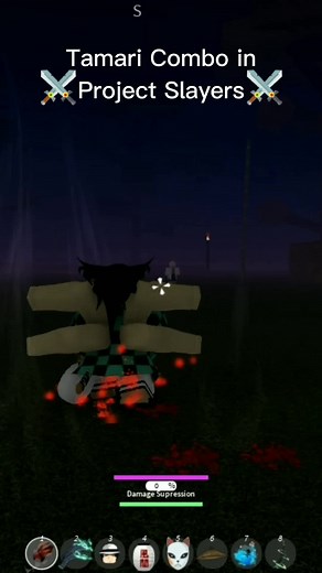 My Project Slayers Temari Combo || #tamari #bda #bloodart #demonslayer #kocho #projectslayers #ps #projectslayerstiktok #fyp #gaming