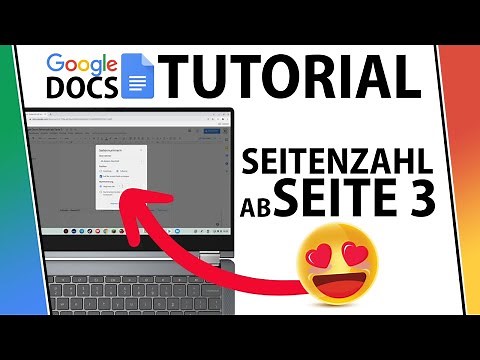 Google Docs: Seitenzahl ab Seite 3 einfügen | Schnell & Einfach erklärt | Deutsch | Tutorial 2022