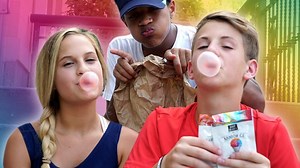 33K views · 1.3K reactions | Matt and Liv face on in the Bubble Gum Challenge with Justin as referee! | MattyBRaps | Facebook