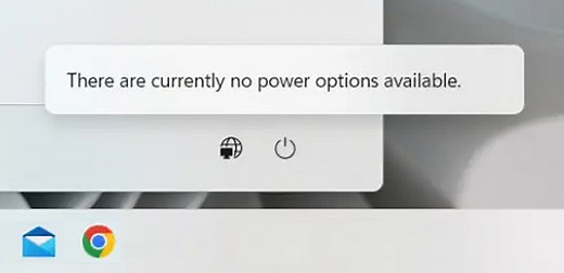 How To Resolve the 'There are currently no power options available' Error