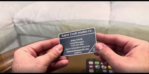 Custom NFC 3D Printed Business Card | Choose Template, Color & Features - Etsy