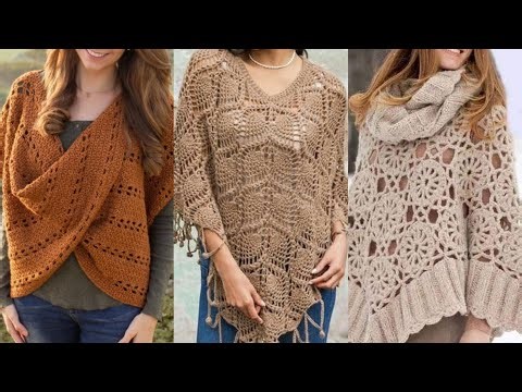 Stylish Crochet Poncho Designs for Women | Easy & Trendy Handmade Poncho Ideas 2026