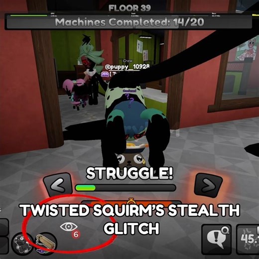 TWISTED SQUIRM'S STEALTH GLITCH IN DANDY'S WORLD #dandysworld #roblox #update