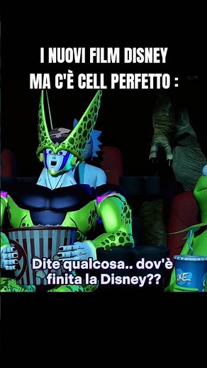 THE NEW DISNEY FILMS BUT THERE IS PERFECT CELL 🇮🇹 #dragonball