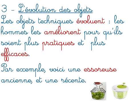 CE1 SCIENCES Les objets techniques