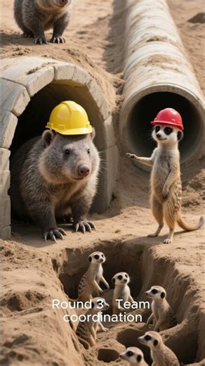 Wombat vs Meerkat — Burrow Building Challenge