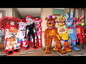ROCKSTAR ANIMATRONICS vs SISTER LOCATION ANIMATRONICS! (GTA 5 FNAF Mods)