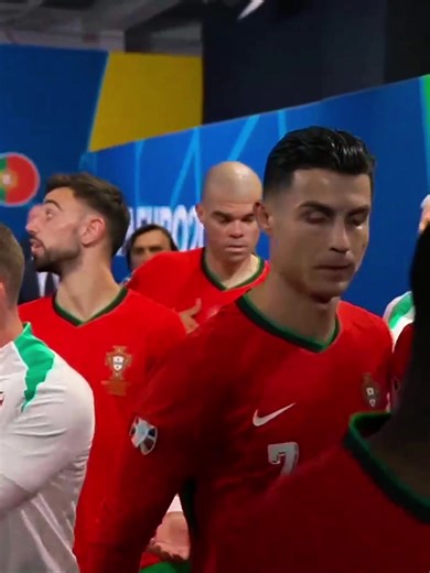 The moments when Ronaldo led Portugal in the tunnel🥶🤩 #ronaldo #aura #football
