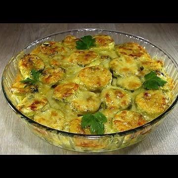 Картофи с тиквички на фурна