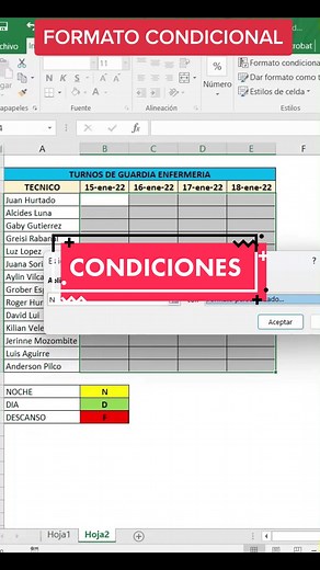 Formato condicional. #excel #exceltips #excel_learning #enseñoentiktok #professor #profesional #viral #clasico #clashroyale #wow #viralvideo #condiciones