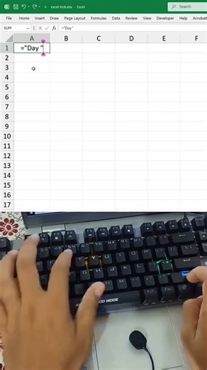 One-Click Typing: The Excel Hack You Didn't Know You Needed #excel #explore #shorts