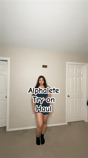 Alphalete try on haul. @AlphaleteTV stratus bra, amplify shorts, classic zip up hoodie #alphalete