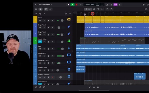 iPad版Logic Pro里的10个键盘快捷键
