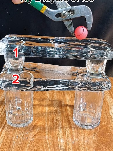 Layered Ice vs. Red Hot Ball: A Satisfying Experiment