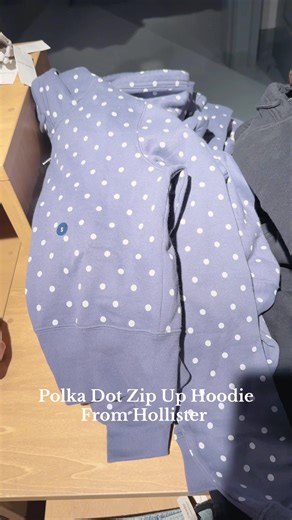 Polka Dot Zip Up Hoodie: New Hollister Arrival for 2026