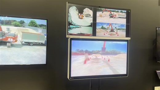 7.2K views · 50 reactions | This is NOT a game. This video shows actual operation of Hydraulic Excavator. Operator wearing 3D glasses watches monitors inside cockpit, remotely controlling Hydraulic Excavator far away️ Remote solutions allow you to operate a hydraulic excavator on a job site halfway around the world from your office. That era is just around the corner! #LANDCROS #ConstructionMachinery | Hitachi Construction Machinery Co., Ltd. | Facebook