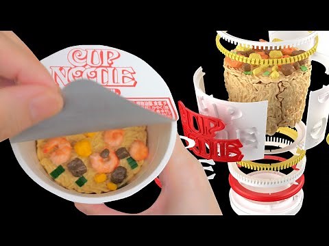 Cup Noodle Plastic Model Japan! BEST HIT CHRONICLE [Nisshin Cup Noodle] DIY Fake Food Ramen