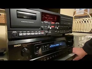 REVIEW WITH THiS BEAUTIFUL TAPE & CD RECORDER FROM TASCAM ( CC-222 PLAYER )