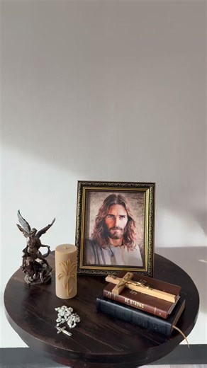 A prayer corner doesn’t have to be complicated—just intentional. One simple option is using a few meaningful pieces to create a quiet space to pause, pray, and reflect. Whether it’s a shelf, a table, or a corner of a room, God meets us where we are. 🙏 | Divine Treasures Inc