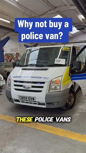 These ex-police Ford Transit vans seem like good value to us! Anglia Car Auctions often slip the occasional one into their classic car sales and this one was sold in August, 2025. This particular 2009 Ford Transit SWB has a good specification and started life with Heddlu Gwent Police as a mobile Forensic Investigation Unit until 2016. It was then purchased by a TV & Film company, so would have done very few miles. Would you buy an ex-police vehicle? #police #policecar #emergencyvehicles #carauct