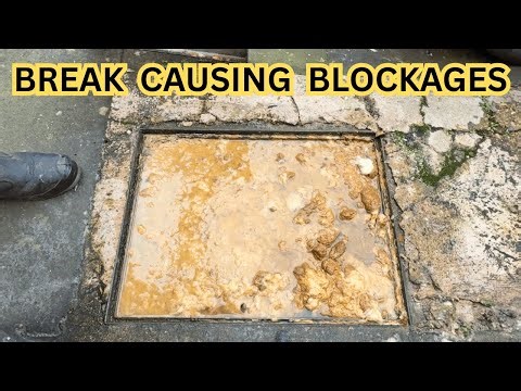 I Found a Pipe Break Causing This Massive Drain Blockage