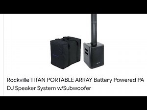UNBOXING Rockville TITAN PORTABLE ARRAY Battery Powered PA DJ Speaker System (1 of 4)