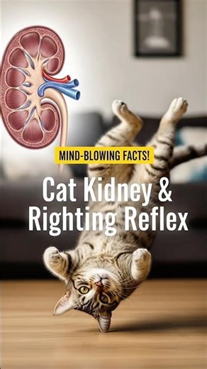 PHYSICS VS CATS: The Secret To Their 4-Point Landings 📐✨ #shorts #facts #cats #viral