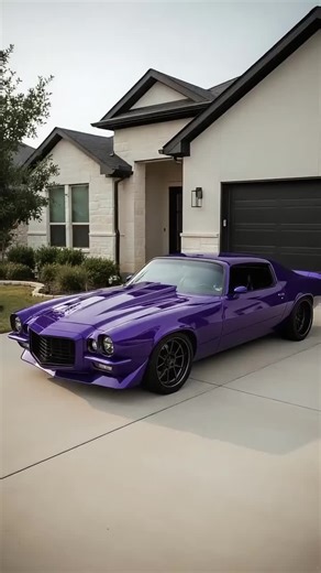 purple Chevrolet Camaro 😈