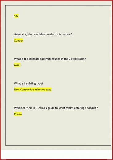 Nccer Electrical Test Actual Questions And 100 Correct Answe video