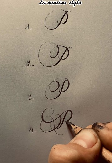 4 Unique Ways to Write the Letter P in Cursive