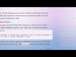 How to Create an Alpha Characters Only Input Box using JavaScript