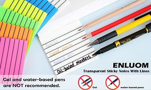 Watch lined transparent sticky notes on Amazon Live