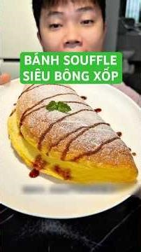 Bánh souffle siêu bông xố #food #xuhuongyoutube #nauan