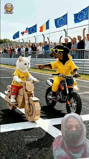 Paper Car To Victory. That White cat's Unstoppable Racing Come back