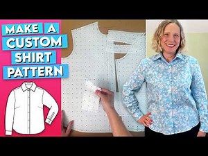 Draft a perfect fitting shirt pattern - step by step detailed tutorial
