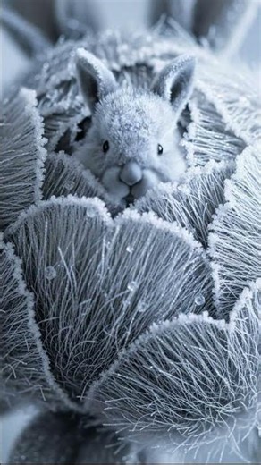 Frost Peony Bunny – Cozy Bloom Short