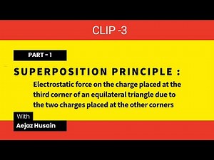 Principle of superposition of electrostatic forces: Clip -3