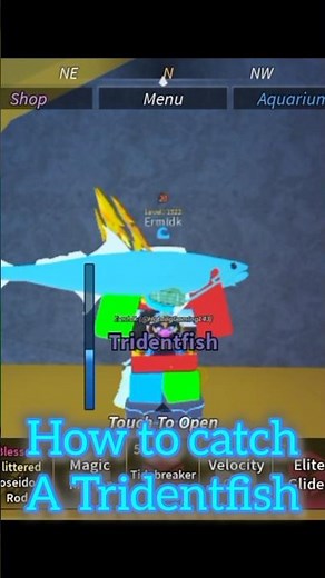 How to catch a tridentfish in fisch #fisch #roblox #idk