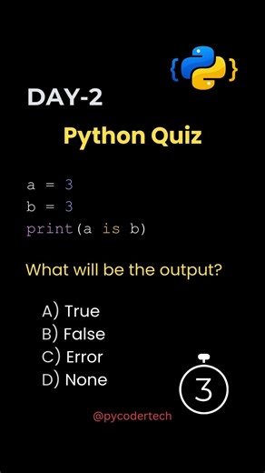 Guess the Output | Python is Operator Quiz