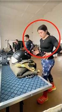 Female firefighter stuns the crowd with her lightning-fast gear-up test#FirefighterTest #Firefighter