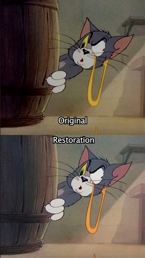 Tom and Jerry's Yankee Doodle Mouse, restoration vs original! #tomandjerry #classiccartoons