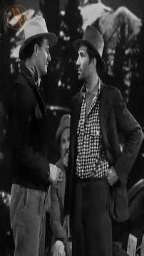 John Wayne, sure, we can go to California. Three Faces West, 1940