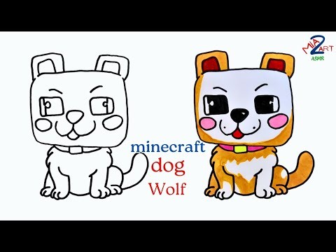 How to Draw Dennis the Minecraft Wolf | Easy Step-by-Step Tutorial