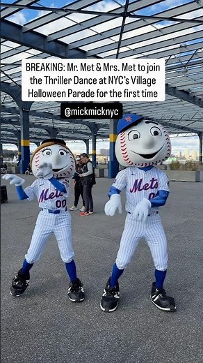 BREAKING: Mr. Met & Mrs. Met to join the Thriller Dance at NYC’s Halloween Parade for the first time