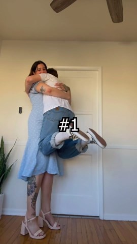 Allie Oops | 4 ways to hug your short king 🤪 How would you hug me? | Instagram