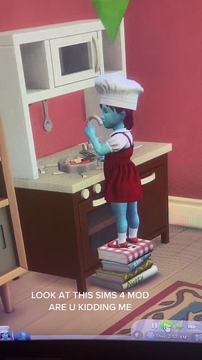 Little Chefs Toy Kitchen Mod for The Sims 4